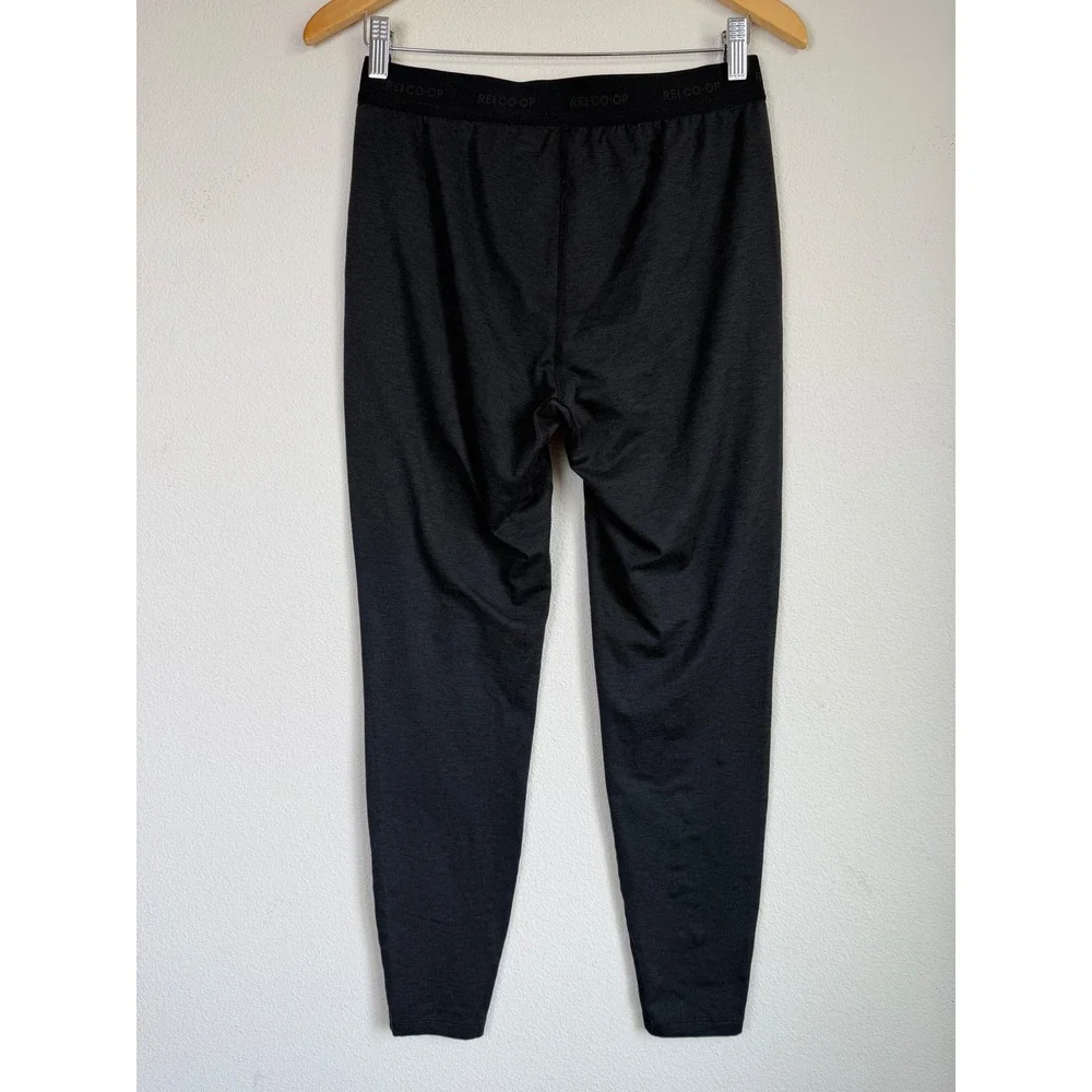 REI Co-op Mens Midweight Base Layer Bottoms M Grey Leggings Thermal Neutral